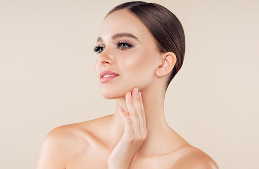 woman-touching-her-jawline-after-juvederm-ultra-xc-injections