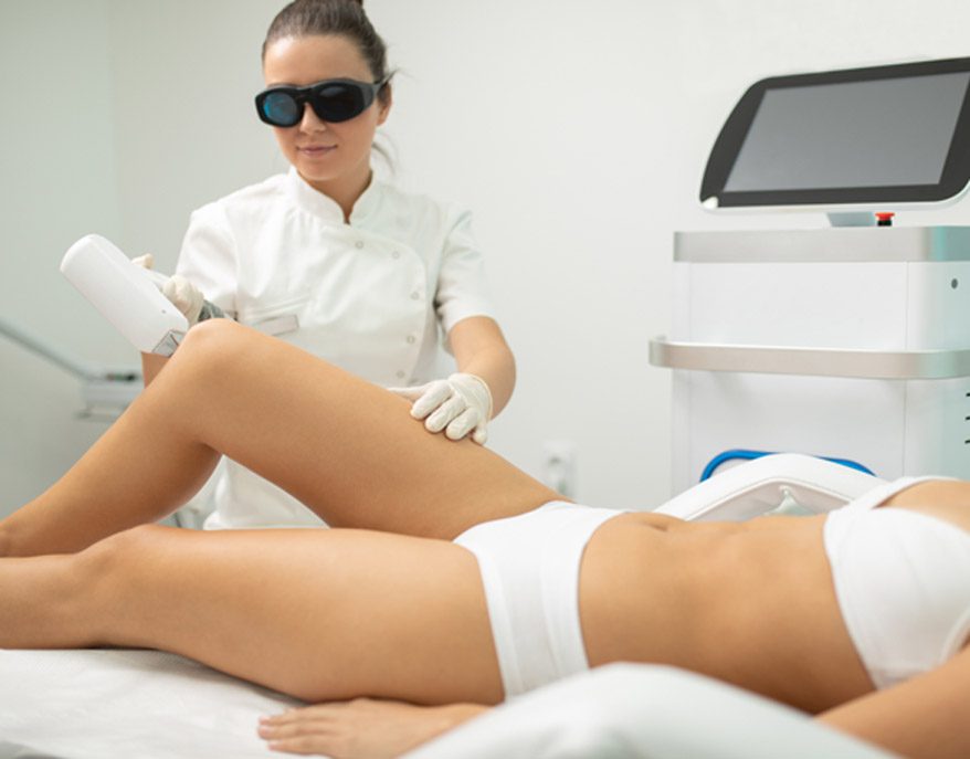 woman-receiving-best-laser-hair-removal-in-las-vegas-for-the-legs